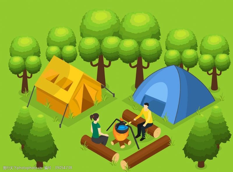户外帐篷野营图片