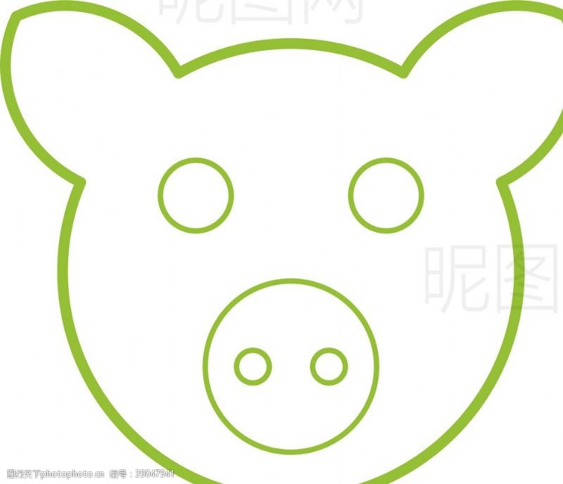 公牛标志猪图片