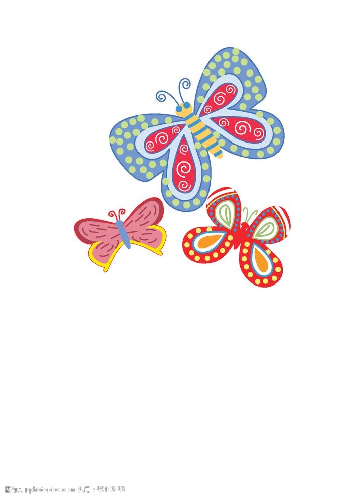 花卉设计蝴蝶图片