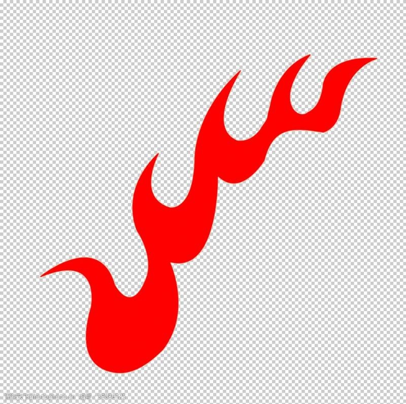 红色标志火焰素材图片