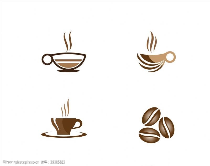 生活用品标签咖啡图标图片