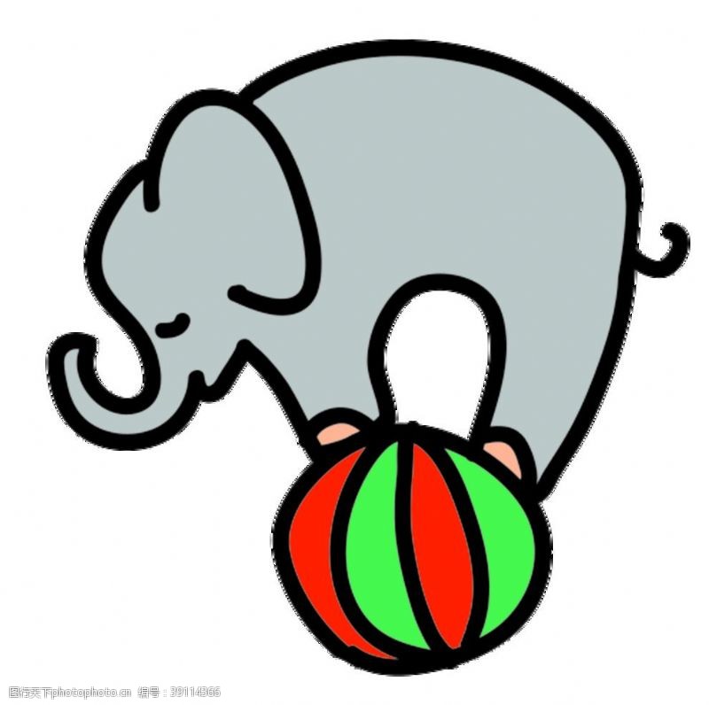 医科大学标志卡通手绘大象图标图片
