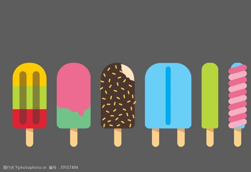 冰淇淋海报卡通雪糕图片