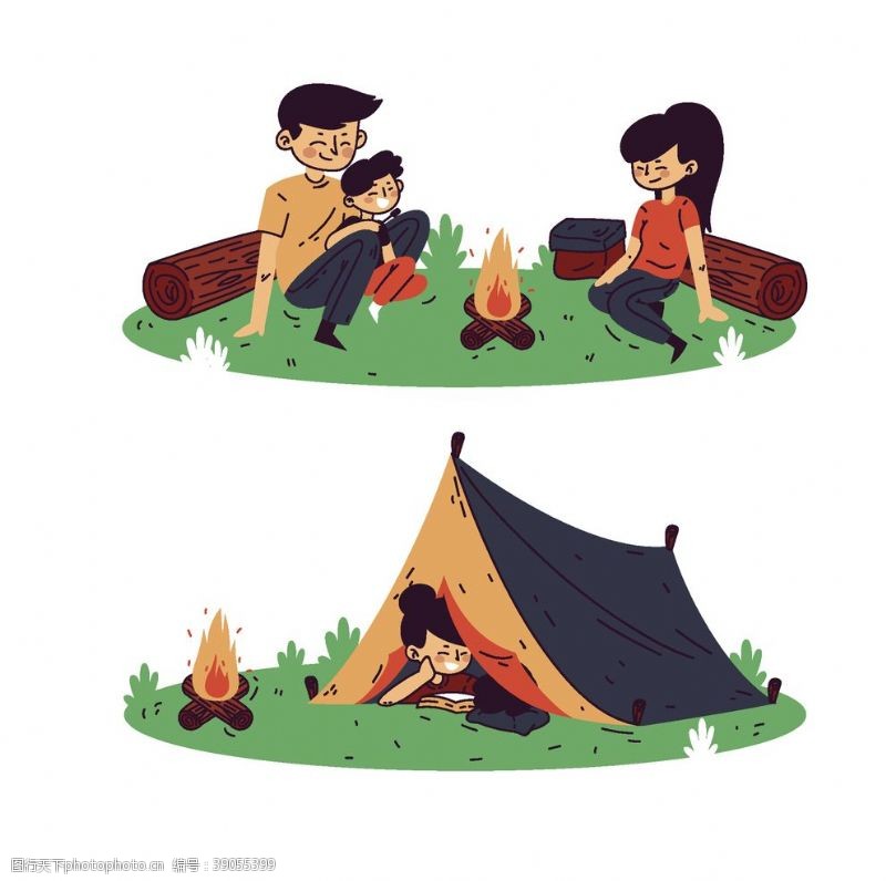 户外帐篷露营图片
