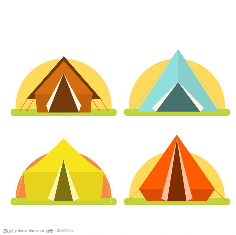 户外帐篷露营图片