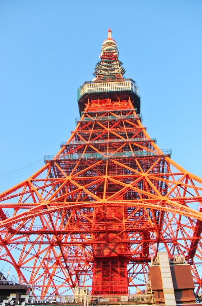 日本浅草寺东京铁塔图片