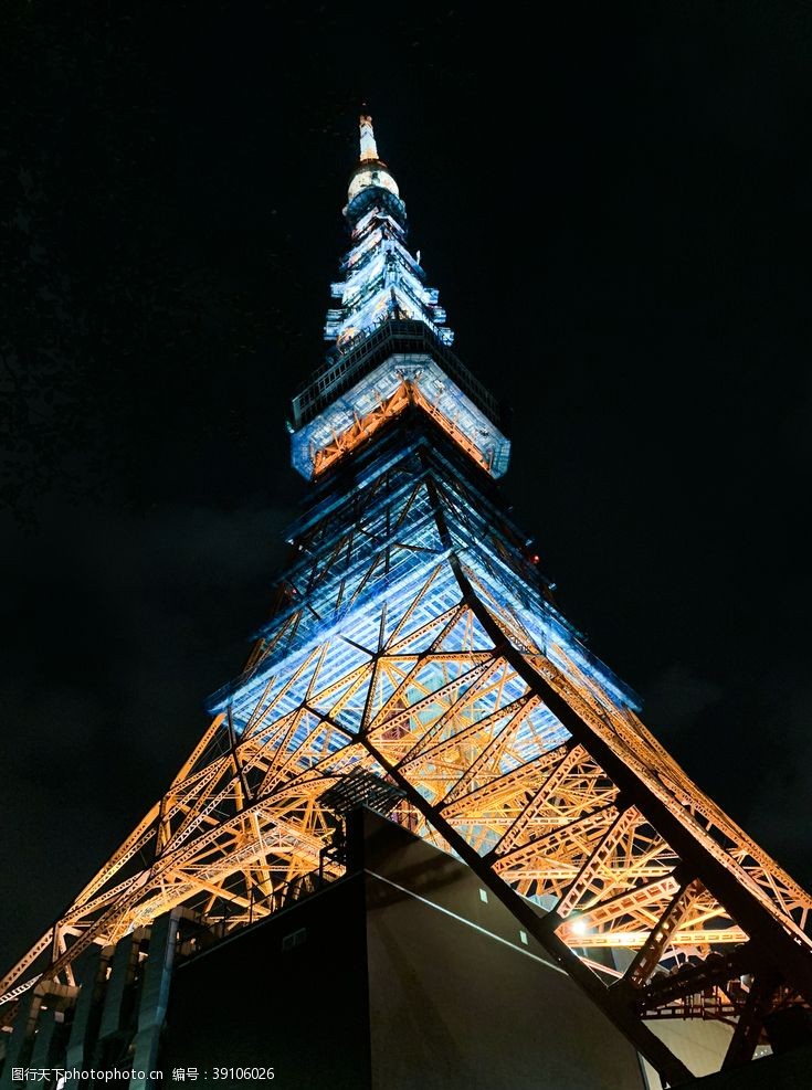 日本浅草寺东京铁塔图片