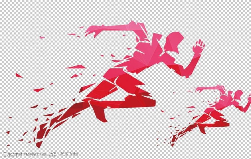 卡通开学季奔跑的人图片