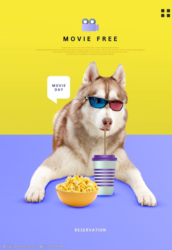 宠物店开业狗狗促销海报图片