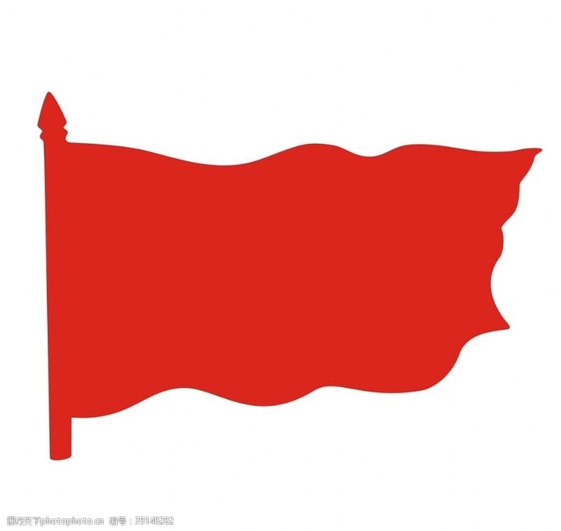 小逸红旗旗帜图片