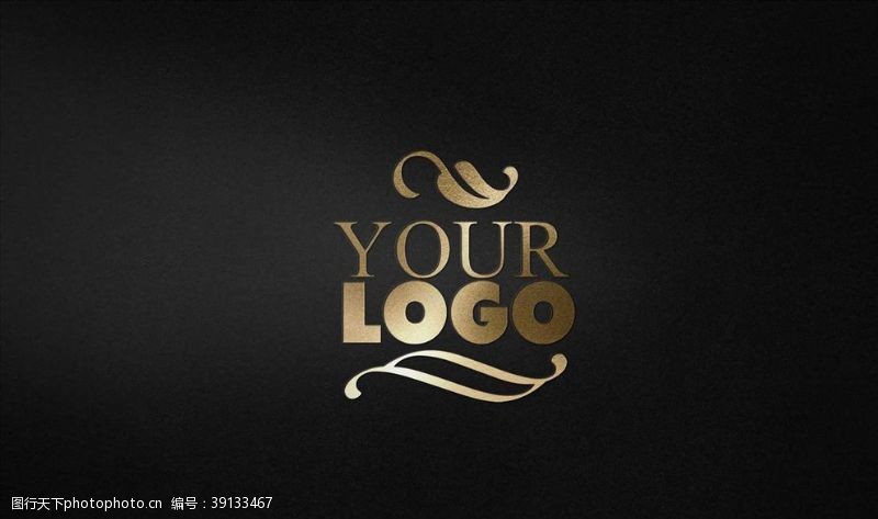 字体设计logo样机图片