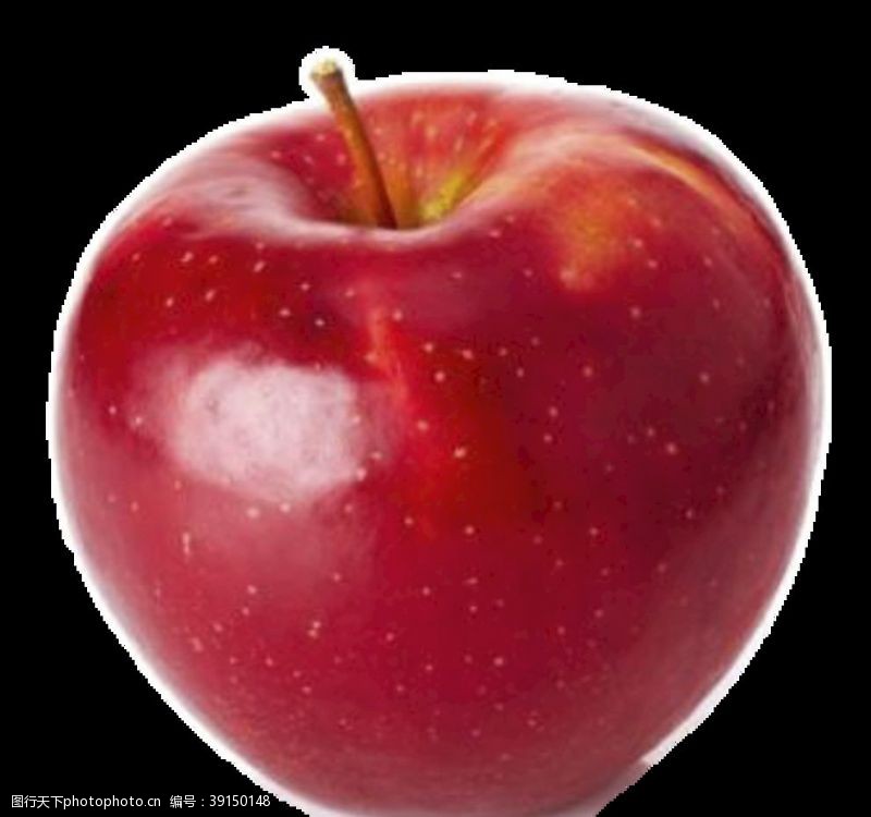 水彩底纹苹果免抠素材图片
