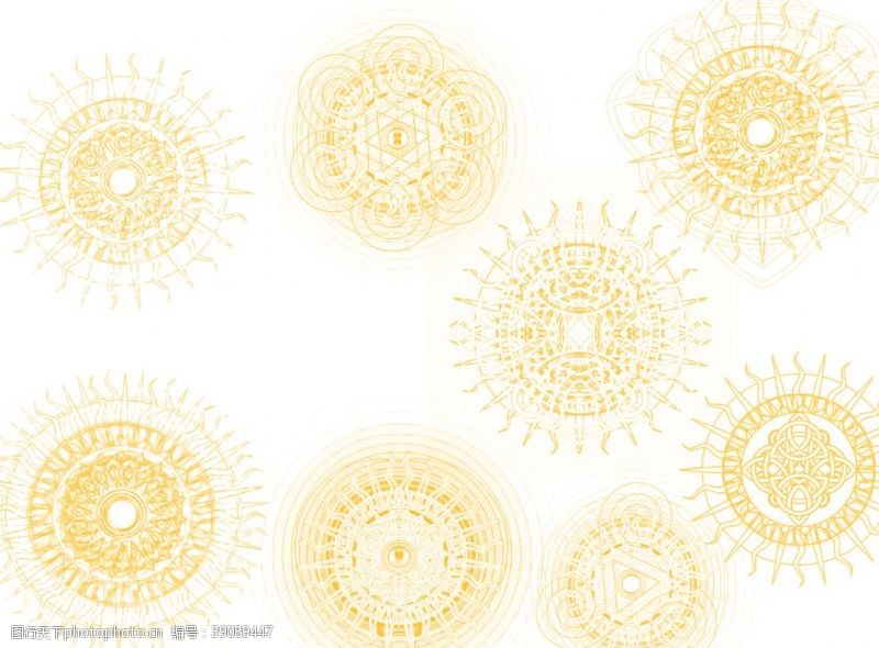 奇艺太阳花纹神秘宗教符号图片
