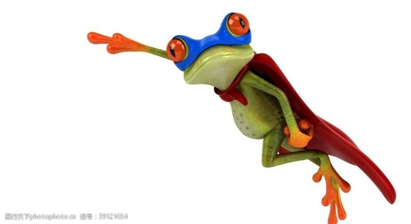 青蛙蛙3D图片