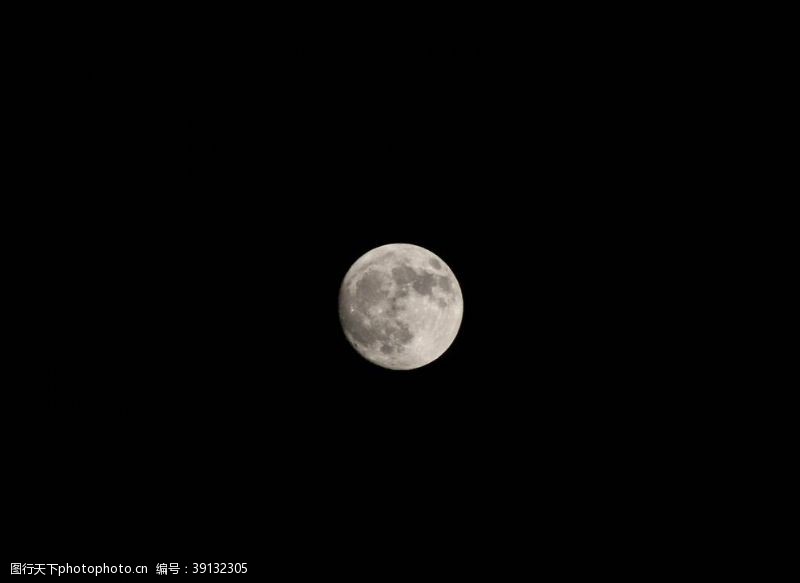 夜晚的天空月亮素材图片