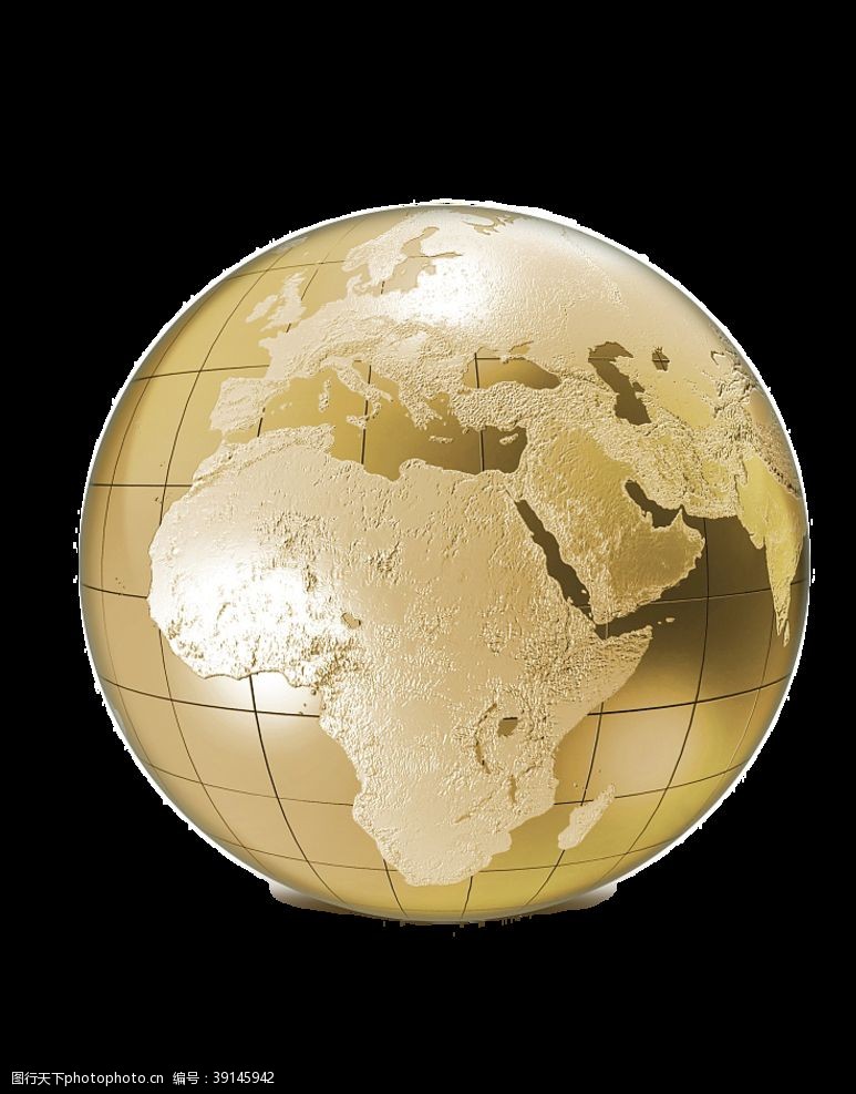 金钱符号金粉地球金色纹理金色背景图片