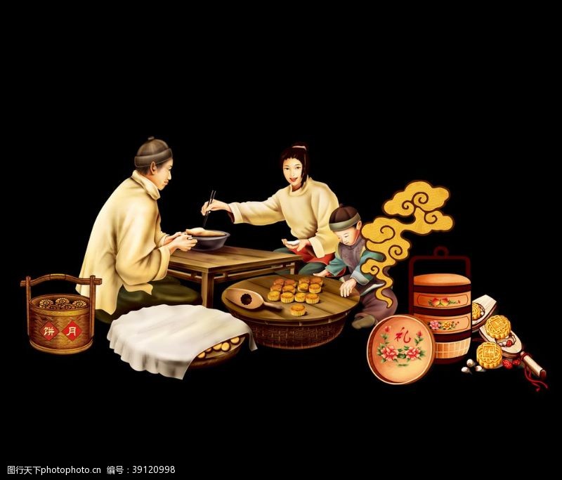 月饼文化中秋图片