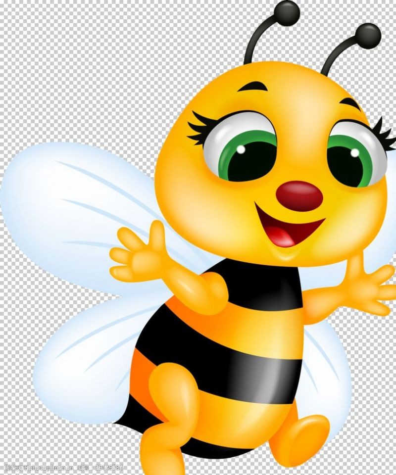 卡通蜂蜜罐可爱卡通蜜蜂蜜罐蜂蜜超清透明图片